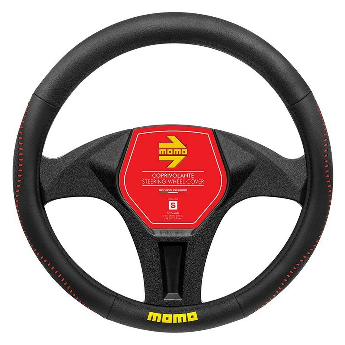 Rattöverdrag MOMO MOMLSWC018BRS Svart/Röd Ø 36 cm