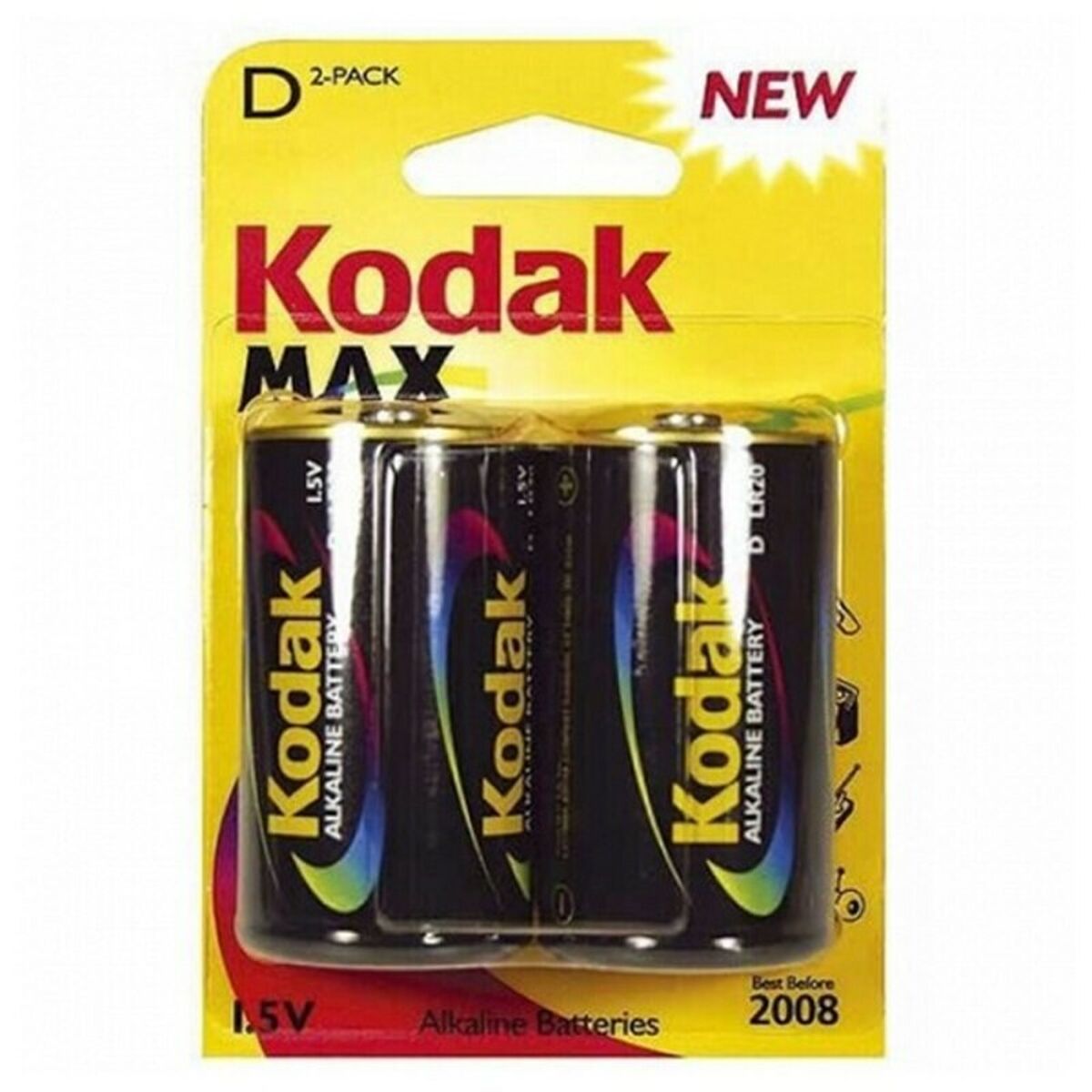 Alkaliskt batteri Kodak LR20 1,5 V (2 pcs) - 4