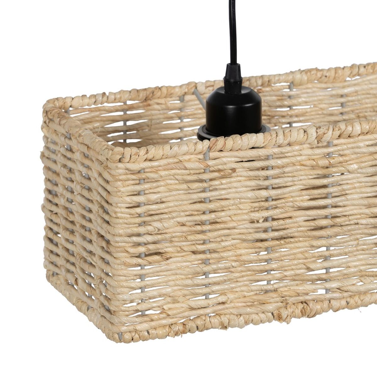 Taklampa Svart Naturell Järn 220-240 V 88 x 17,5 x 65 cm - 5
