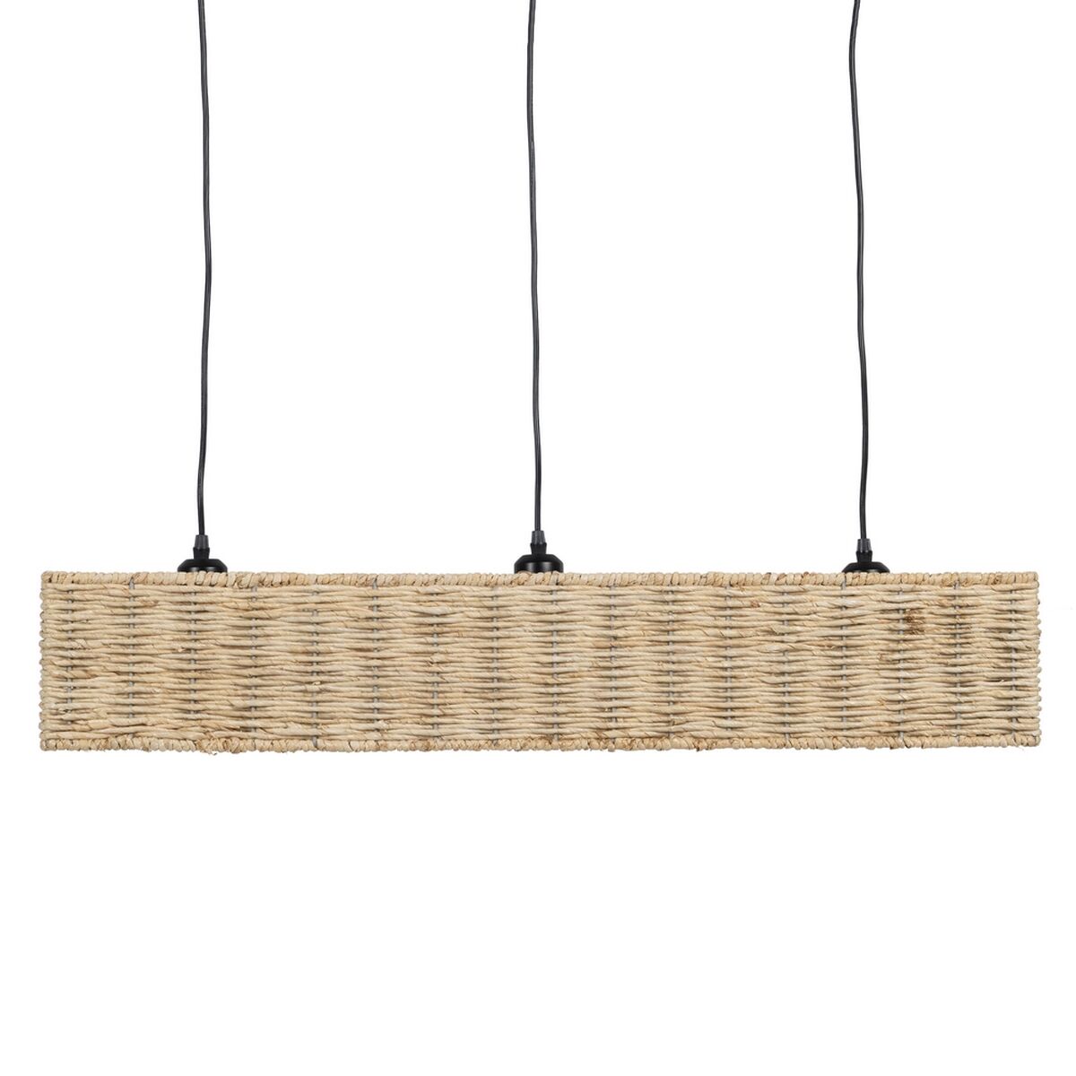 Taklampa Svart Naturell Järn 220-240 V 88 x 17,5 x 65 cm