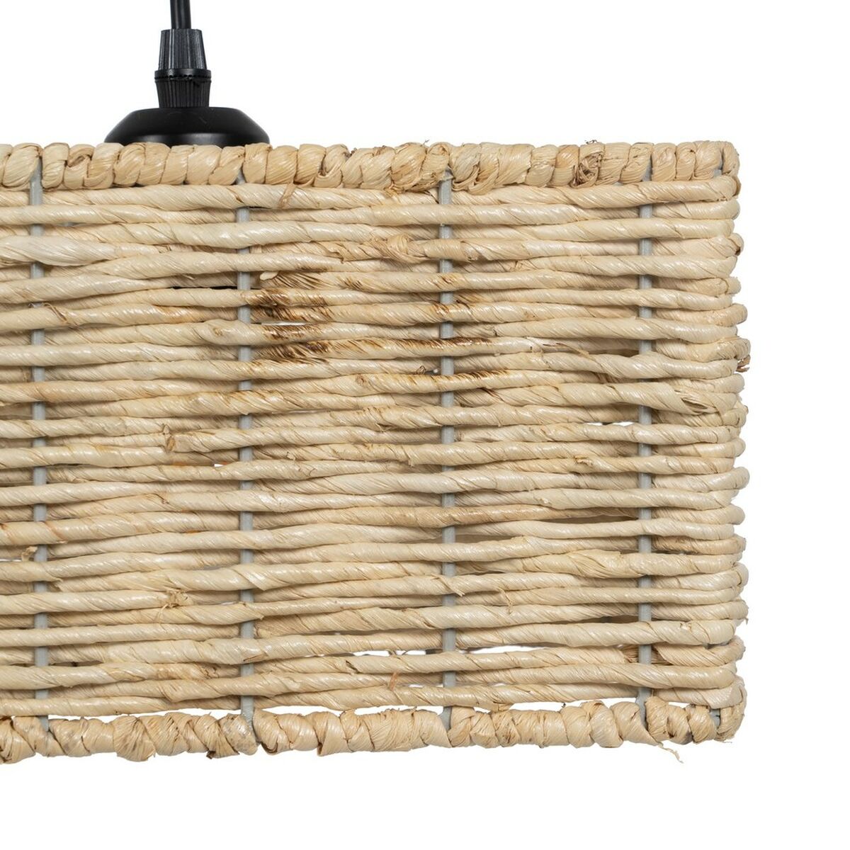 Taklampa Svart Naturell Järn 220-240 V 88 x 17,5 x 65 cm - 2