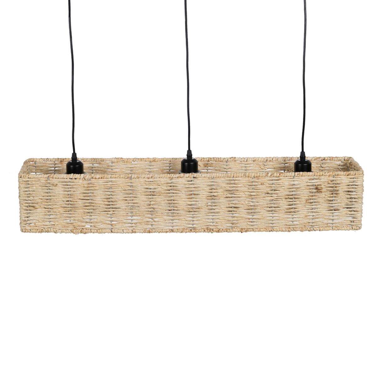 Taklampa Svart Naturell Järn 220-240 V 88 x 17,5 x 65 cm - 6