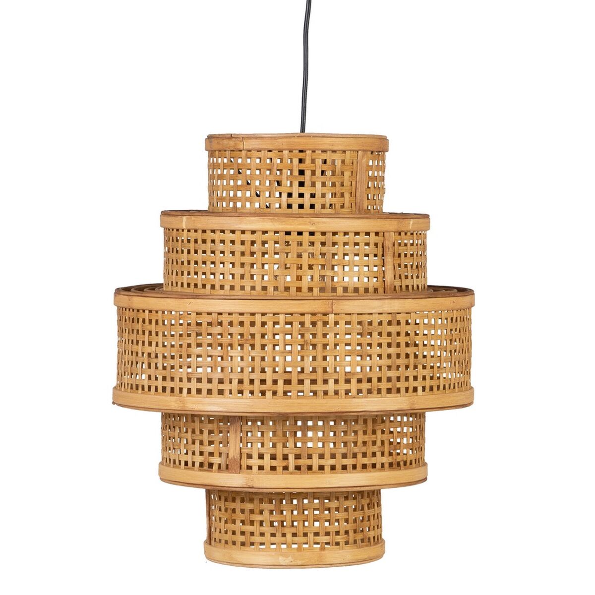 Taklampa Naturell Bambu 41 x 41 x 48 cm