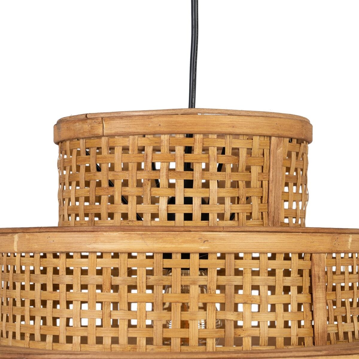 Taklampa Naturell Bambu 41 x 41 x 48 cm - 3