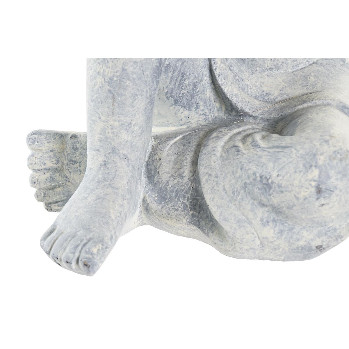 Prydnadsfigur DKD Home Decor Grå Ljusgrå Buddha Orientalisk 18 x 14 x 23 cm - 5
