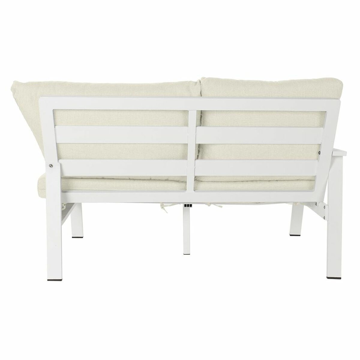 Trädgårdssoffa DKD Home Decor Vit Aluminium Glas 86 cm 212 x 212 x 86 cm - 7