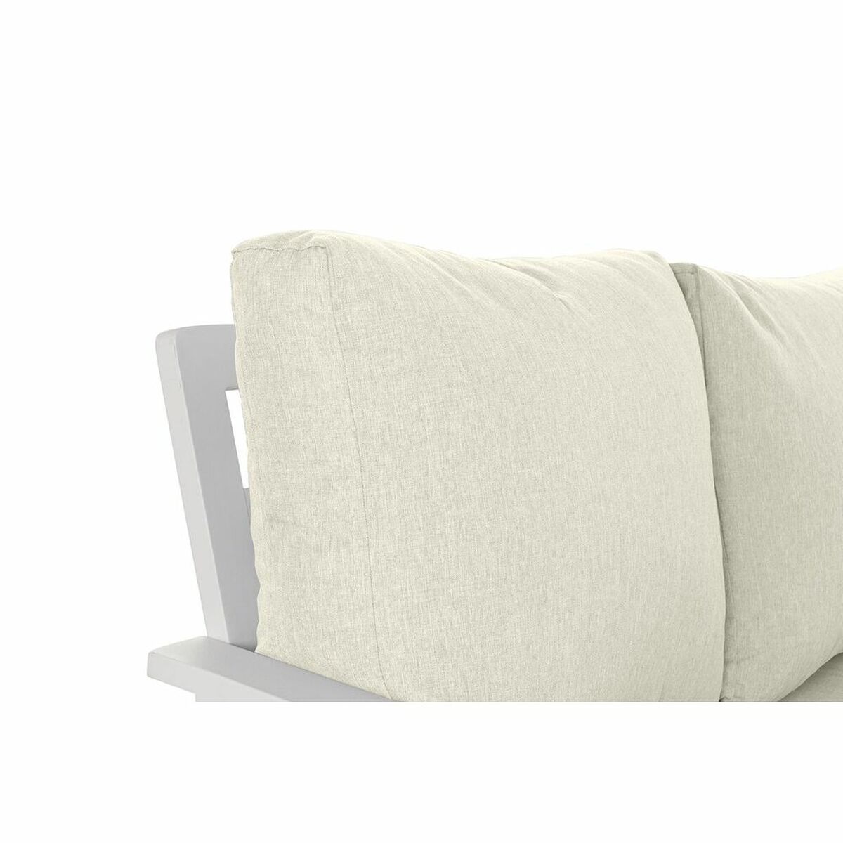 Trädgårdssoffa DKD Home Decor Vit Aluminium Glas 86 cm 212 x 212 x 86 cm - 5