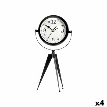 bordsklocka Gift Decor Svart Tripod (4 antal)