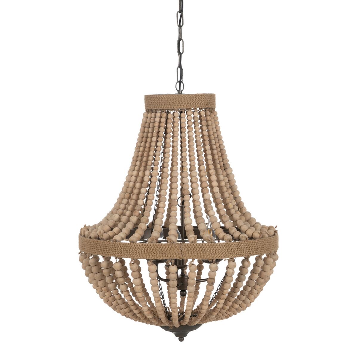 Taklampa Naturell Metall tölgyfa 220-240 V 60 x 60 x 80 cm