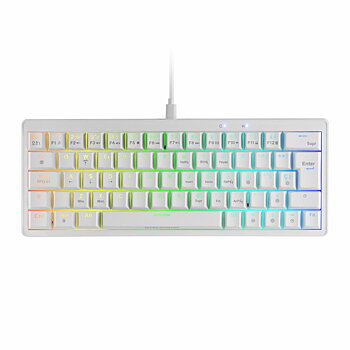 Gaming Tangentbord/ OR: Speltangentbord Mars Gaming MKMINIPROWBES Vit Qwerty US