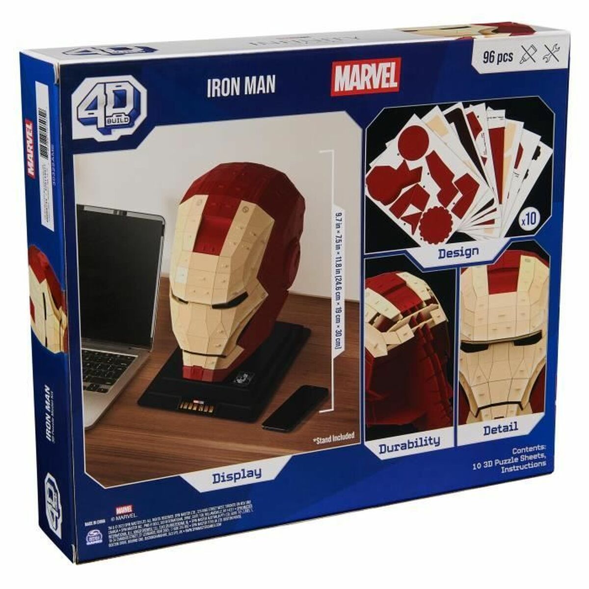 Byggsats Marvel Iron Man 96 Delar 24,6 x 19 x 30 cm Multicolour - 2