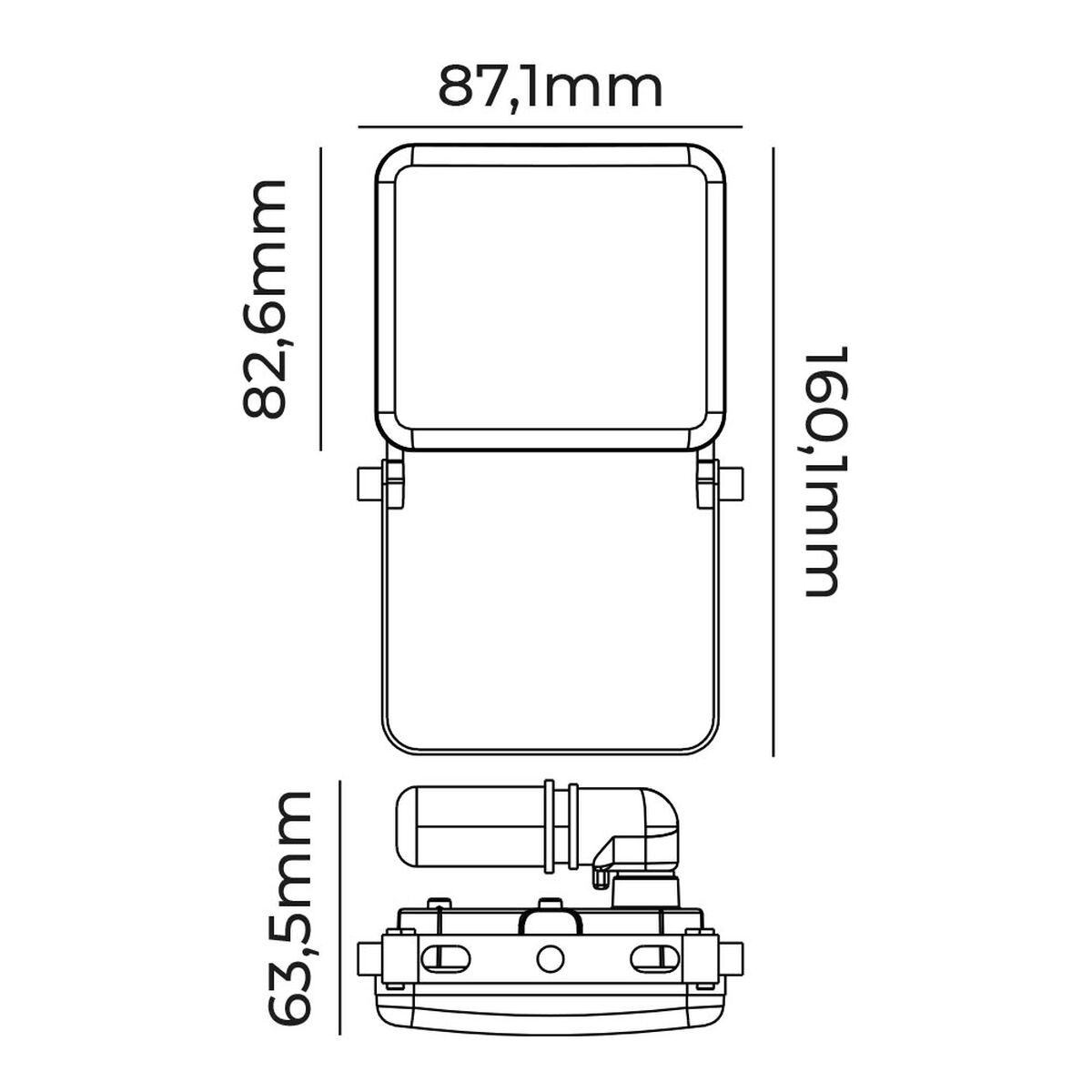Floodlight/Projektorlampa EDM 70417 Frameless Svart F 10 W 760 Lm (6000 K) - 9
