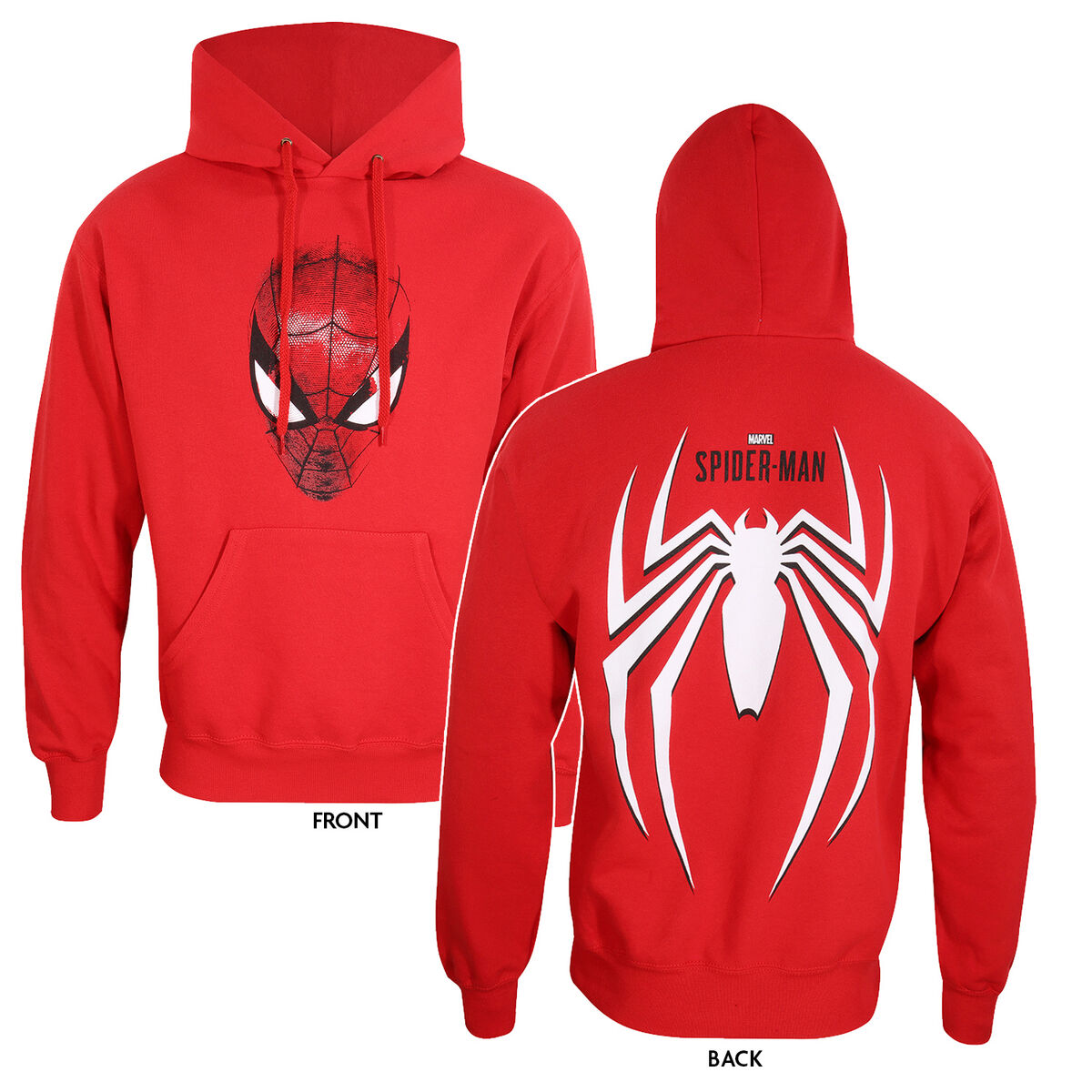 Tröja med huva Barn Spider-Man Spider Crest Röd - 3