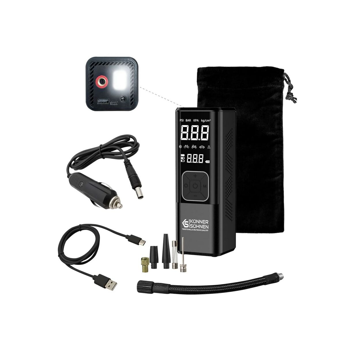 Luftkompressor Könner & Söhnen P20 120 W 150 PSI - 2
