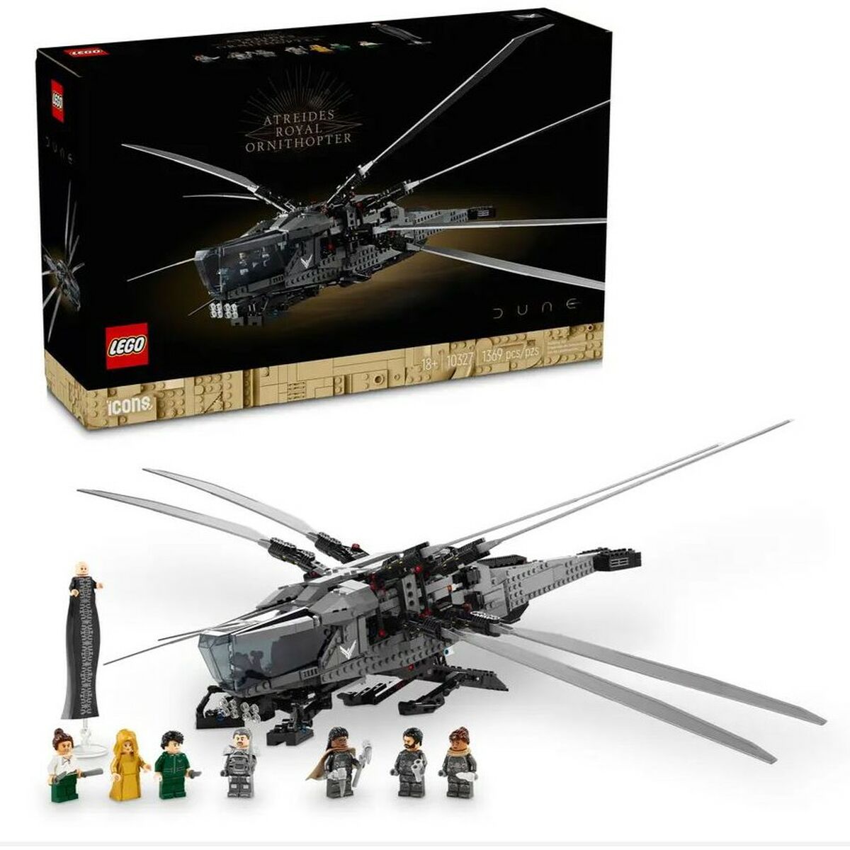 Byggsats Lego 10327 Icons Dune: Atreides Royal Ornithopter Multicolour 1369 Delar