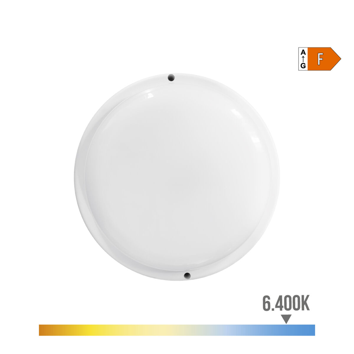 Vägglampa med LED EDM 32407 Vit Aluminium Plast F 18 W 120 W 1820 Lm Rund (6400 K) - 4