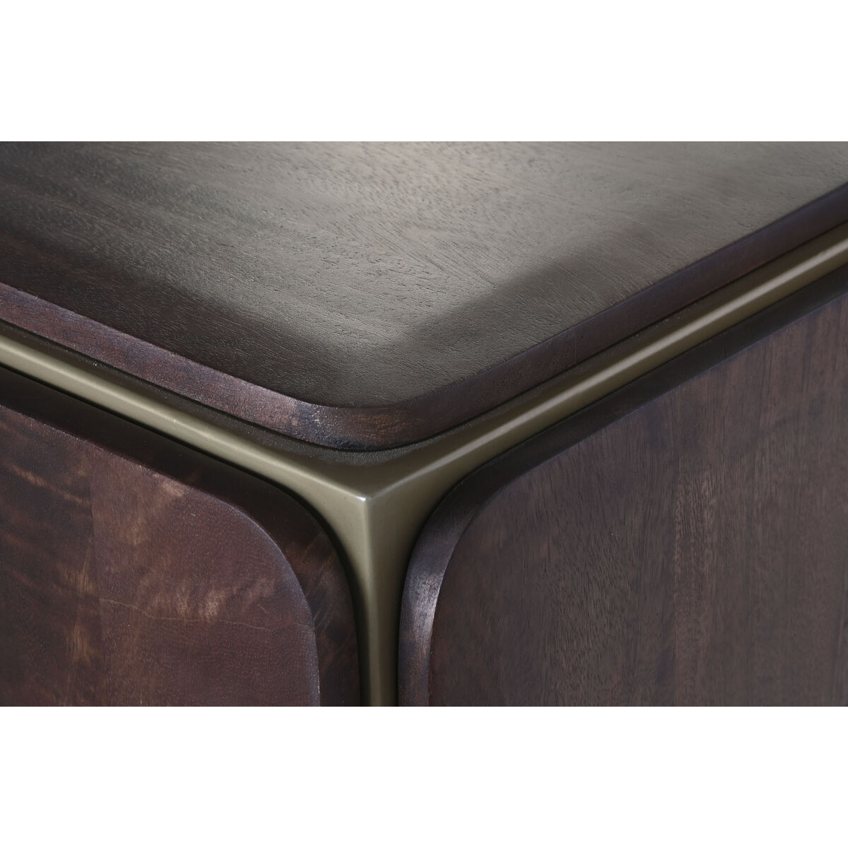 Skänk DKD Home Decor Brun Stål Mangoträ 160 x 40 x 81 cm - 7