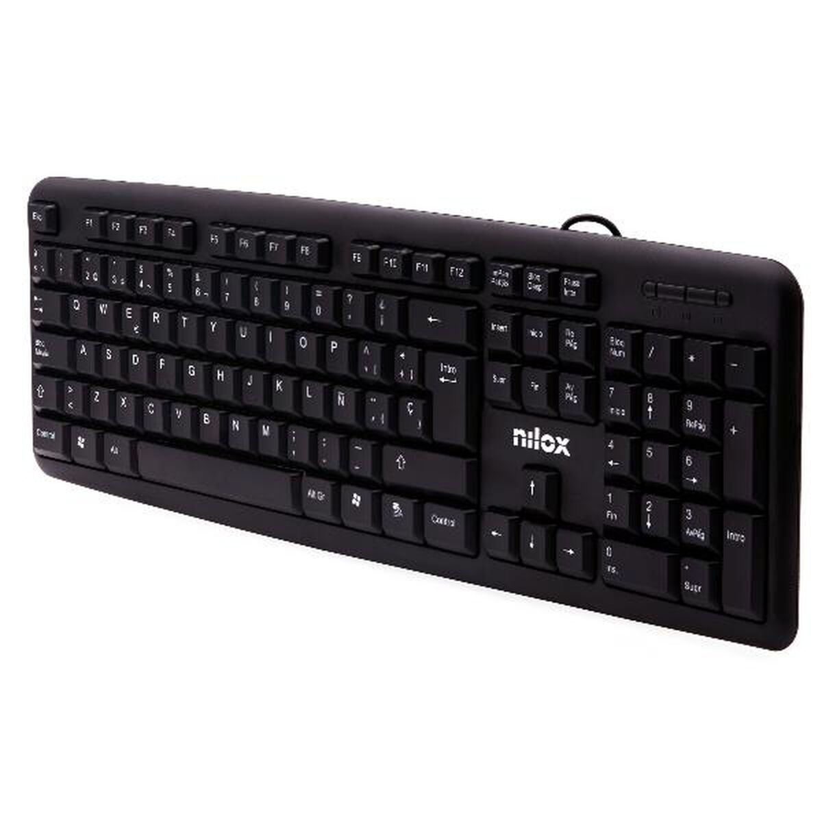 Tangentbord Nilox NXKBE000002 Svart Qwerty Spanska - 2