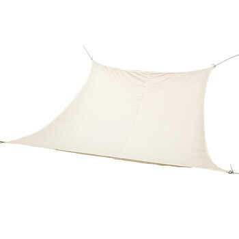 Skugga segel DKD Home Decor Beige 500 x 500 x 2 cm Ljus