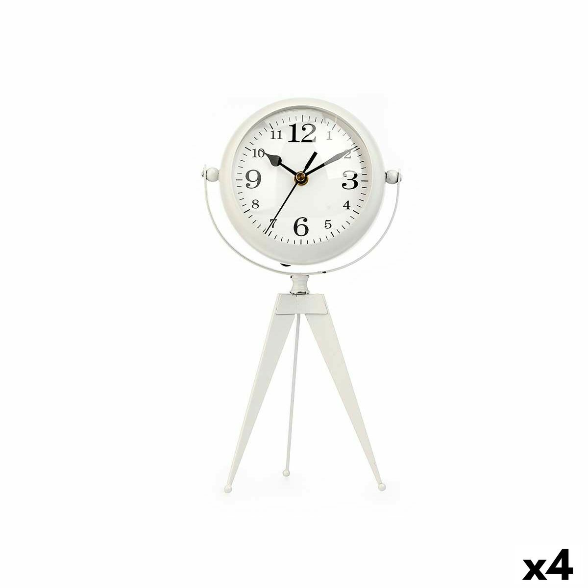bordsklocka Gift Decor Vit Tripod (4 antal)