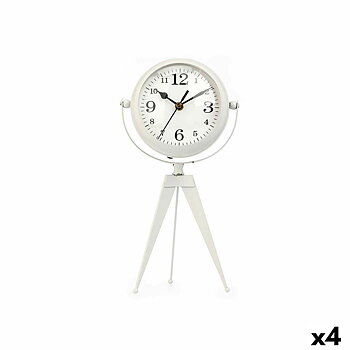 bordsklocka Gift Decor Vit Tripod (4 antal)
