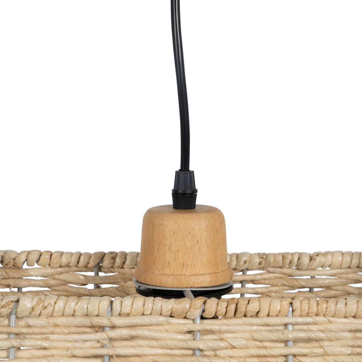 Taklampa Svart Naturell Järn 220-240 V 77 x 27 x 92 cm - 6