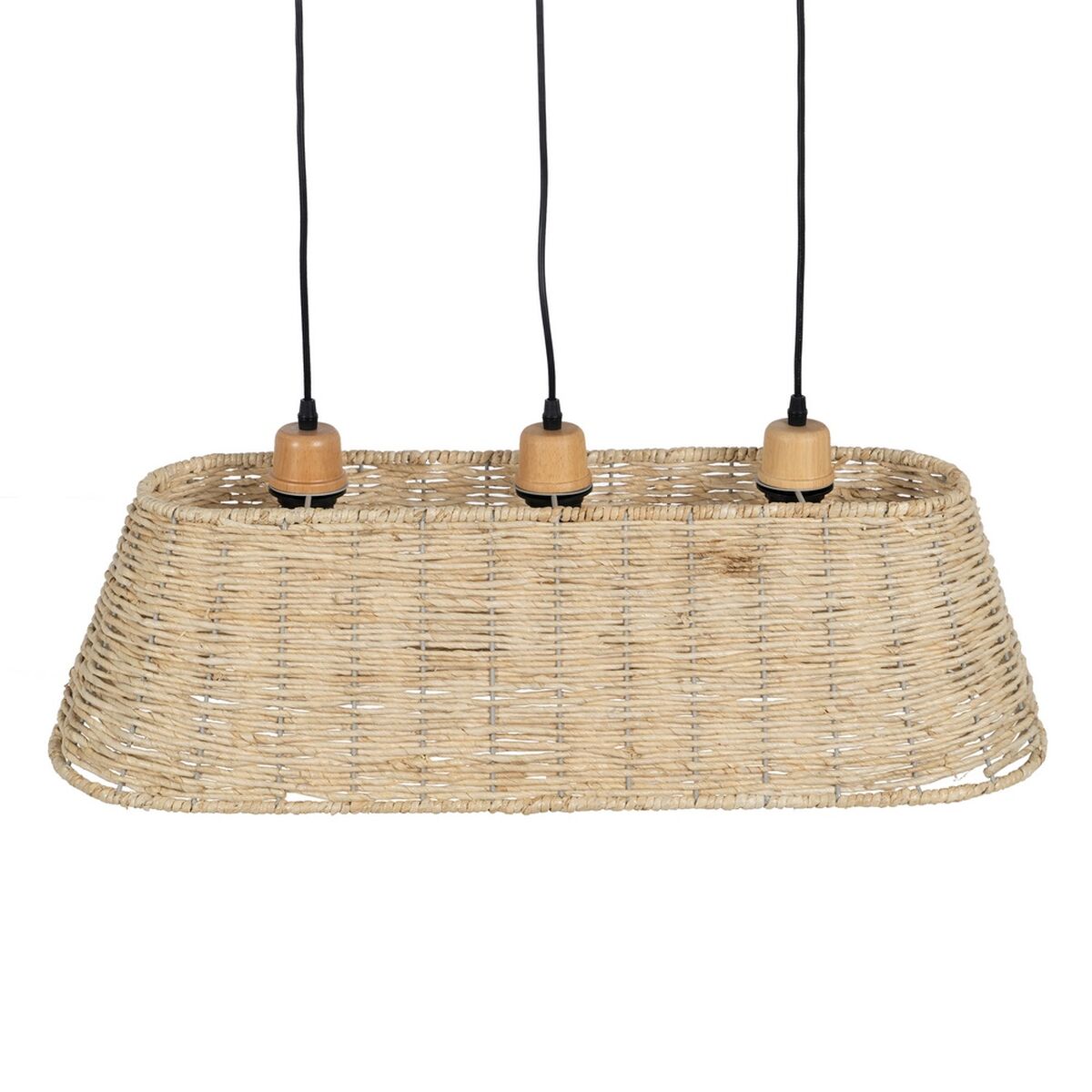 Taklampa Svart Naturell Järn 220-240 V 77 x 27 x 92 cm - 8