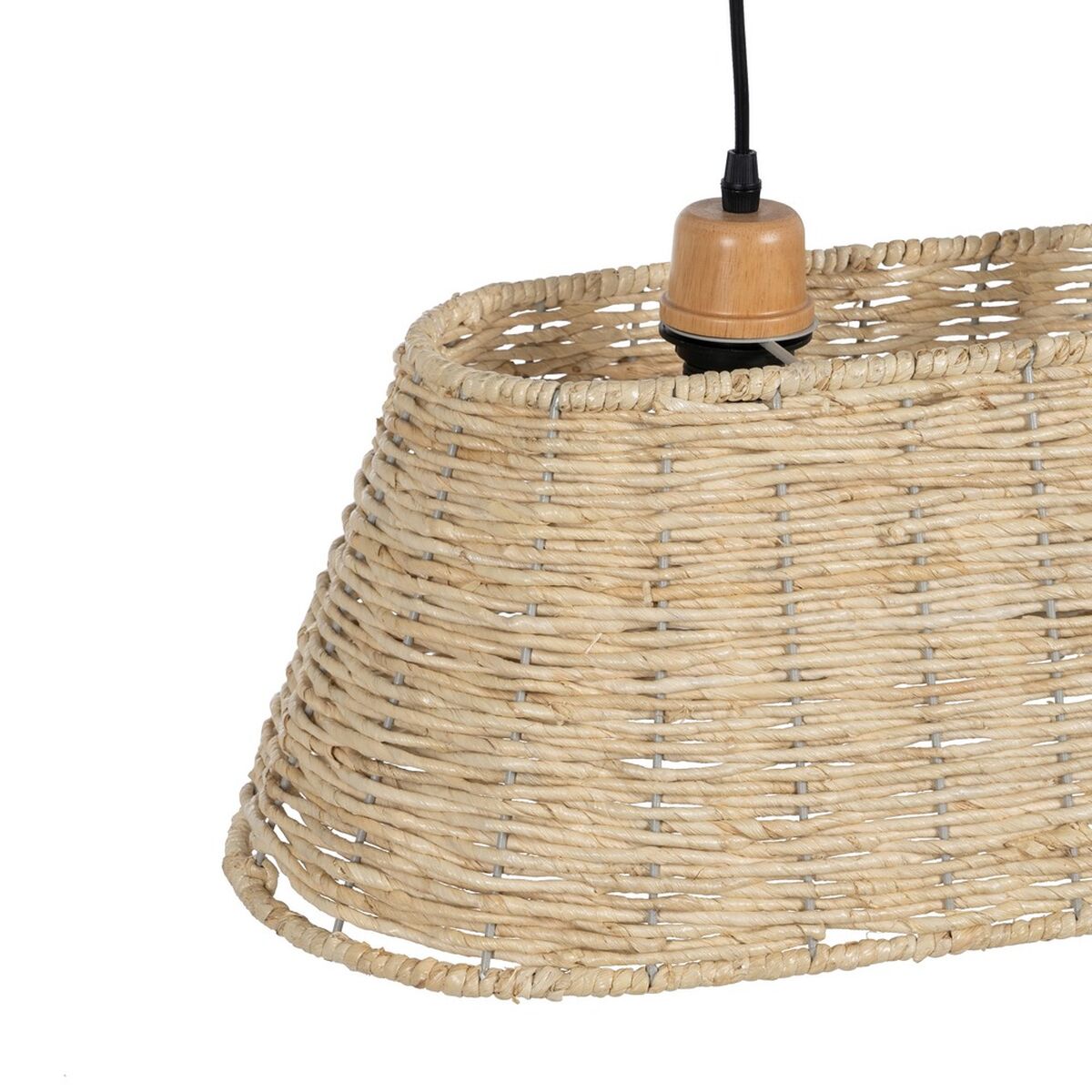 Taklampa Svart Naturell Järn 220-240 V 77 x 27 x 92 cm - 7