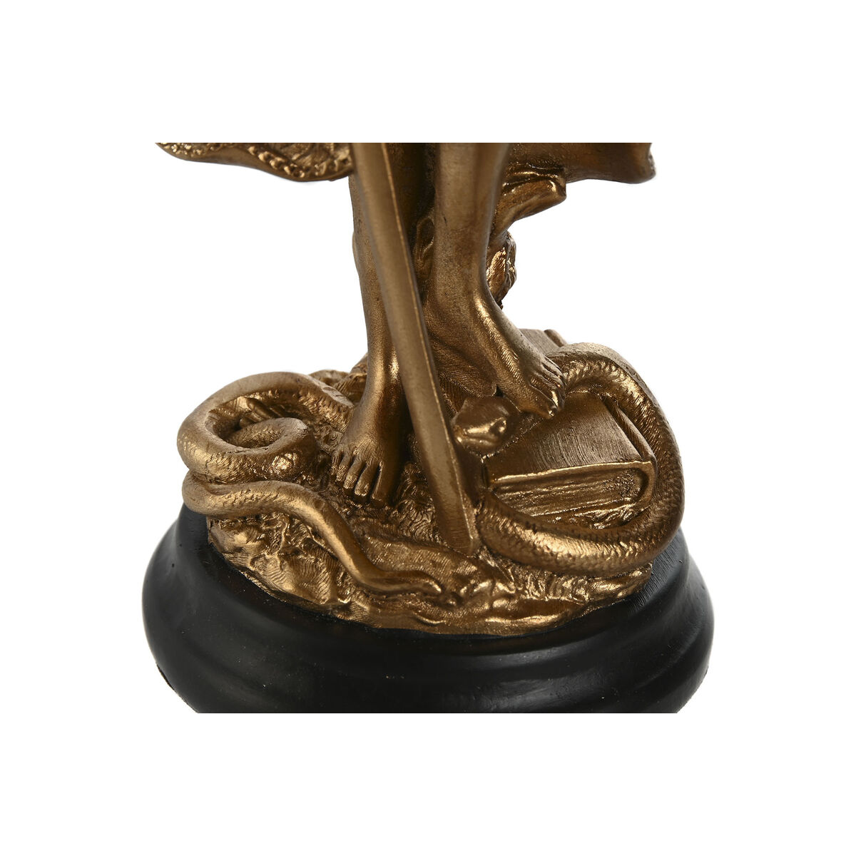 Prydnadsfigur Home ESPRIT Gyllene Silvrig Harts 8,5 x 7,5 x 25 cm (2 antal) - 3