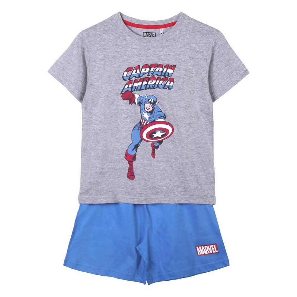 Sommarpyjamas Marvel Grå Blå