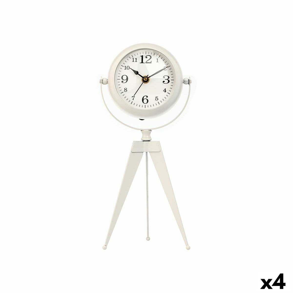 bordsklocka Gift Decor Vit Tripod (4 antal)