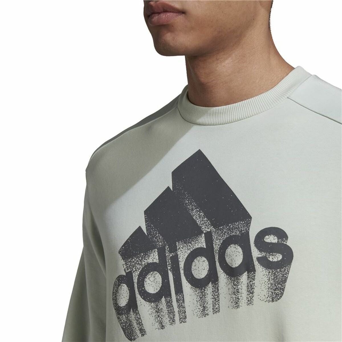 Tröja utan huva Unisex Adidas Essentials Brand Love Turkos - 5