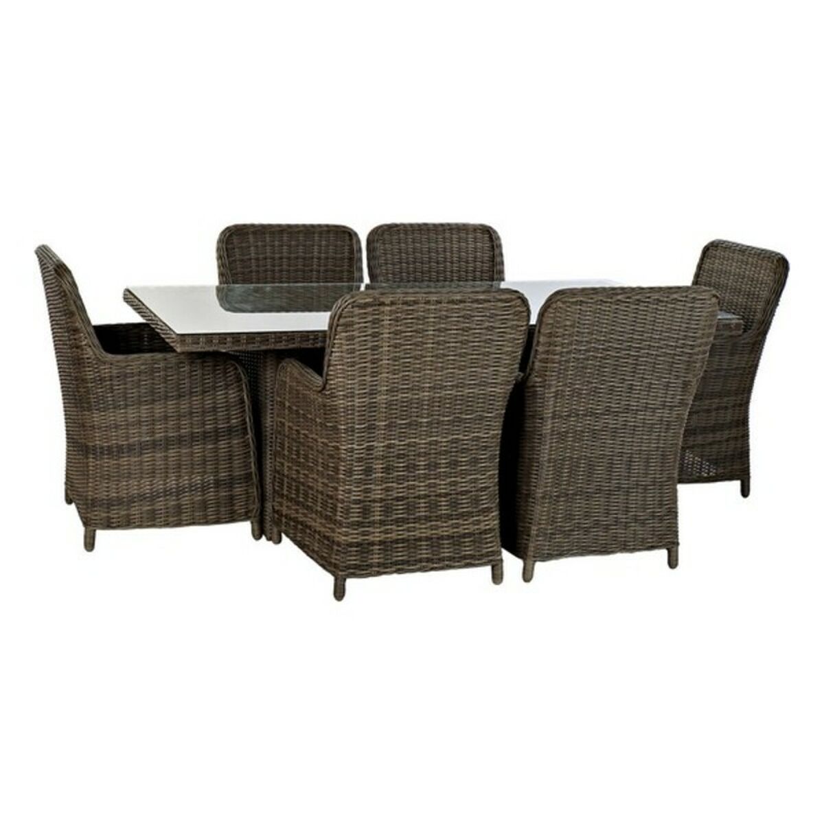 Bordsgrupp med 6 stolar DKD Home Decor 94 cm 200 x 100 x 75 cm (7 pcs) - 11