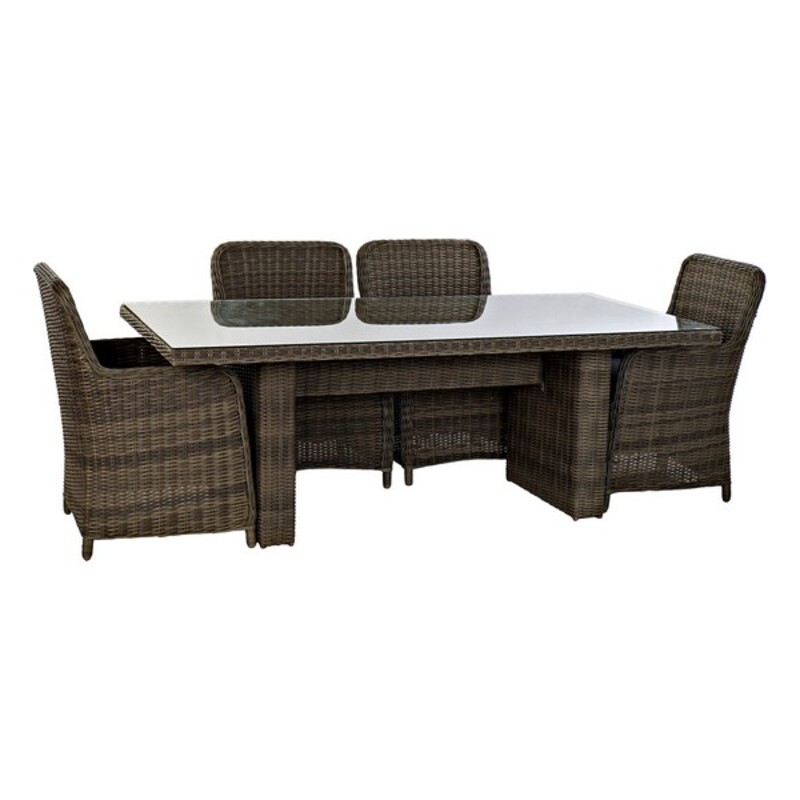 Bordsgrupp med 6 stolar DKD Home Decor 94 cm 200 x 100 x 75 cm (7 pcs) - 2