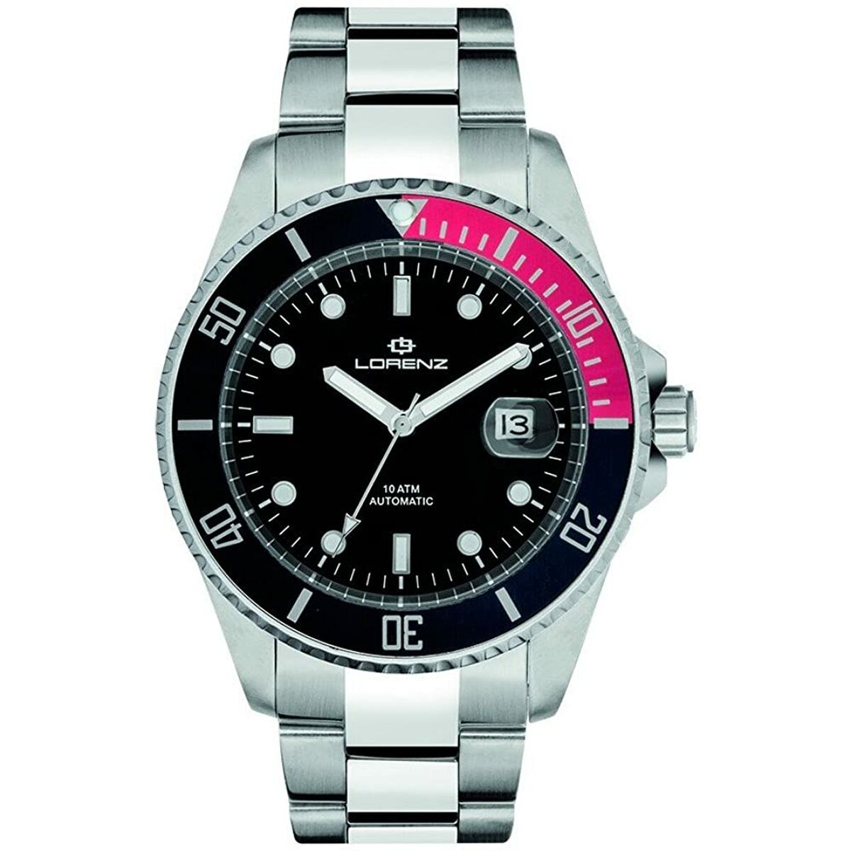 Herrklocka Lorenz 2929 Svart Silvrig - 3