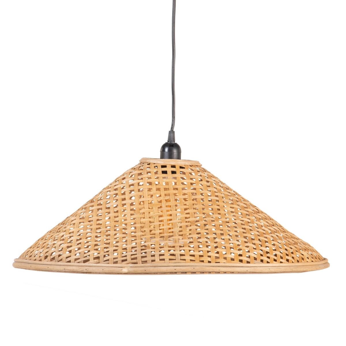 Taklampa 55 x 55 x 20 cm Naturell Bambu 220 V 240 V 60 W