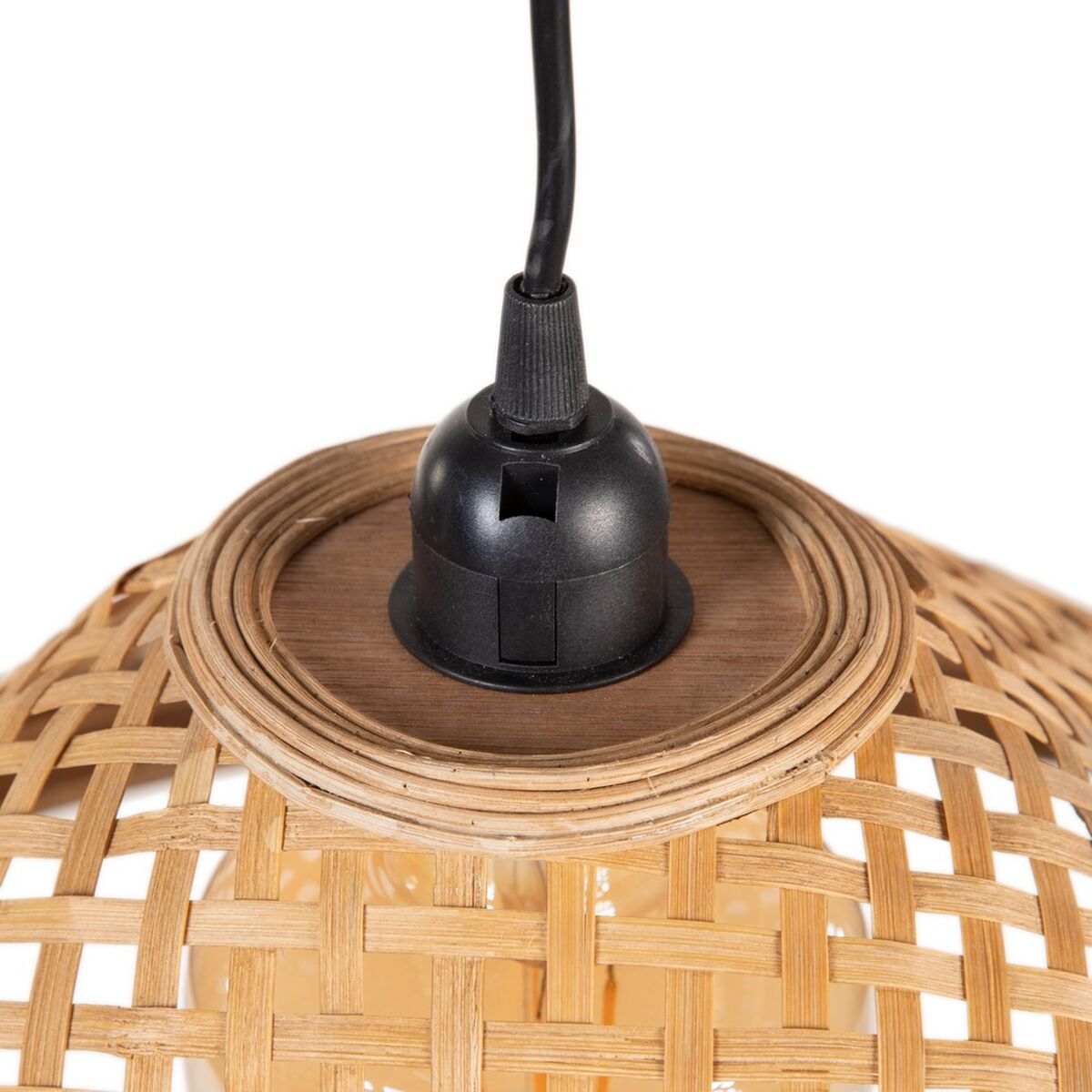 Taklampa 55 x 55 x 20 cm Naturell Bambu 220 V 240 V 60 W - 3