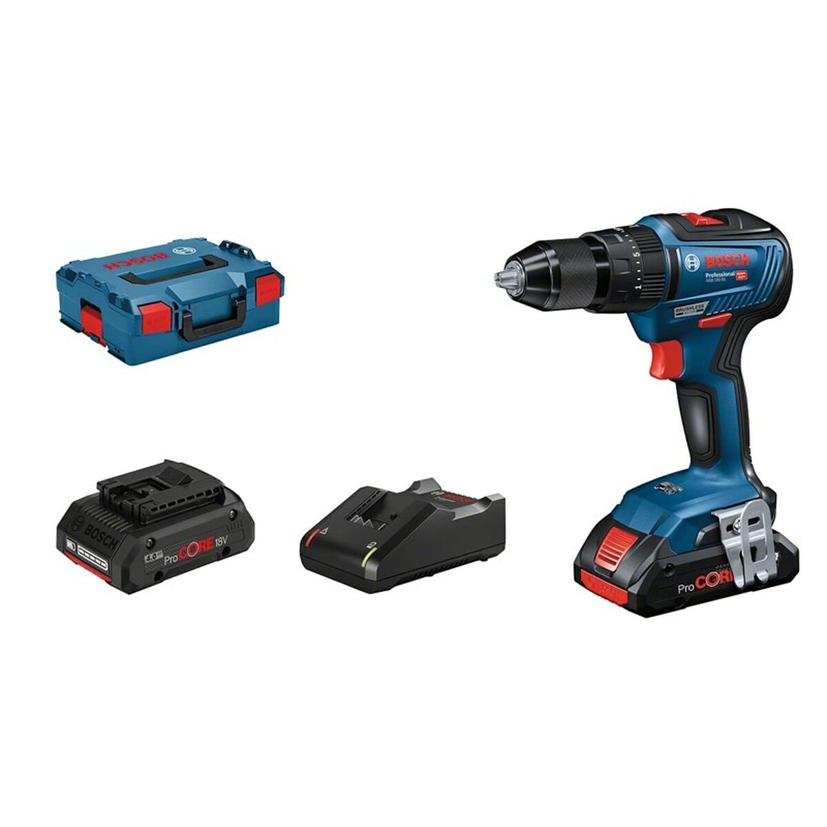 Skruvmejsel BOSCH GSB 18V-55 PROFESSIONAL 55 Nm
