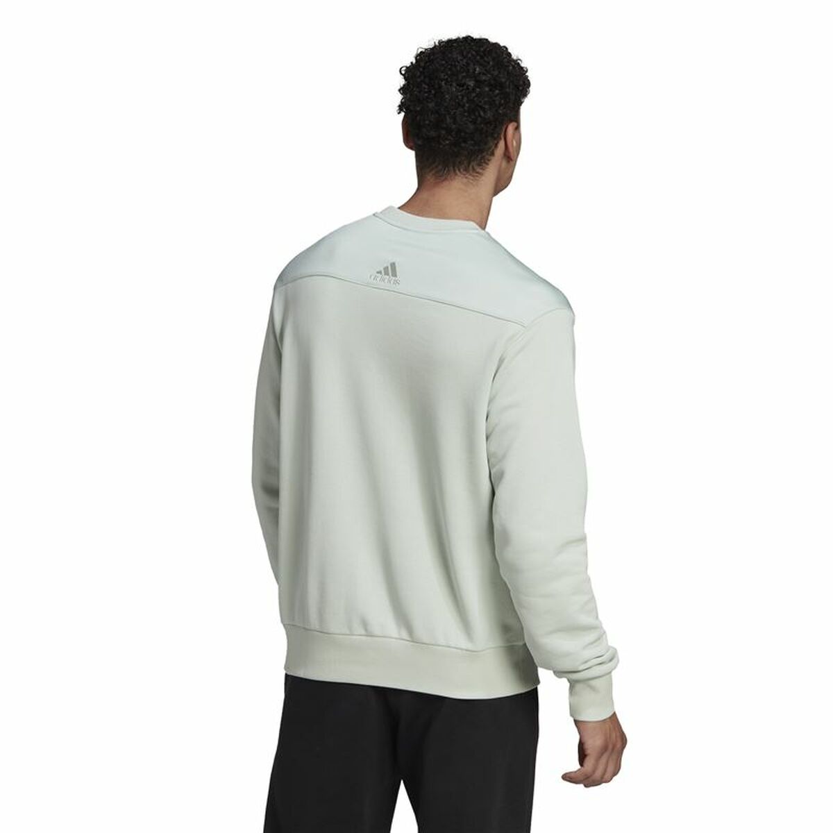 Tröja utan huva Unisex Adidas Essentials Brand Love Turkos - 3