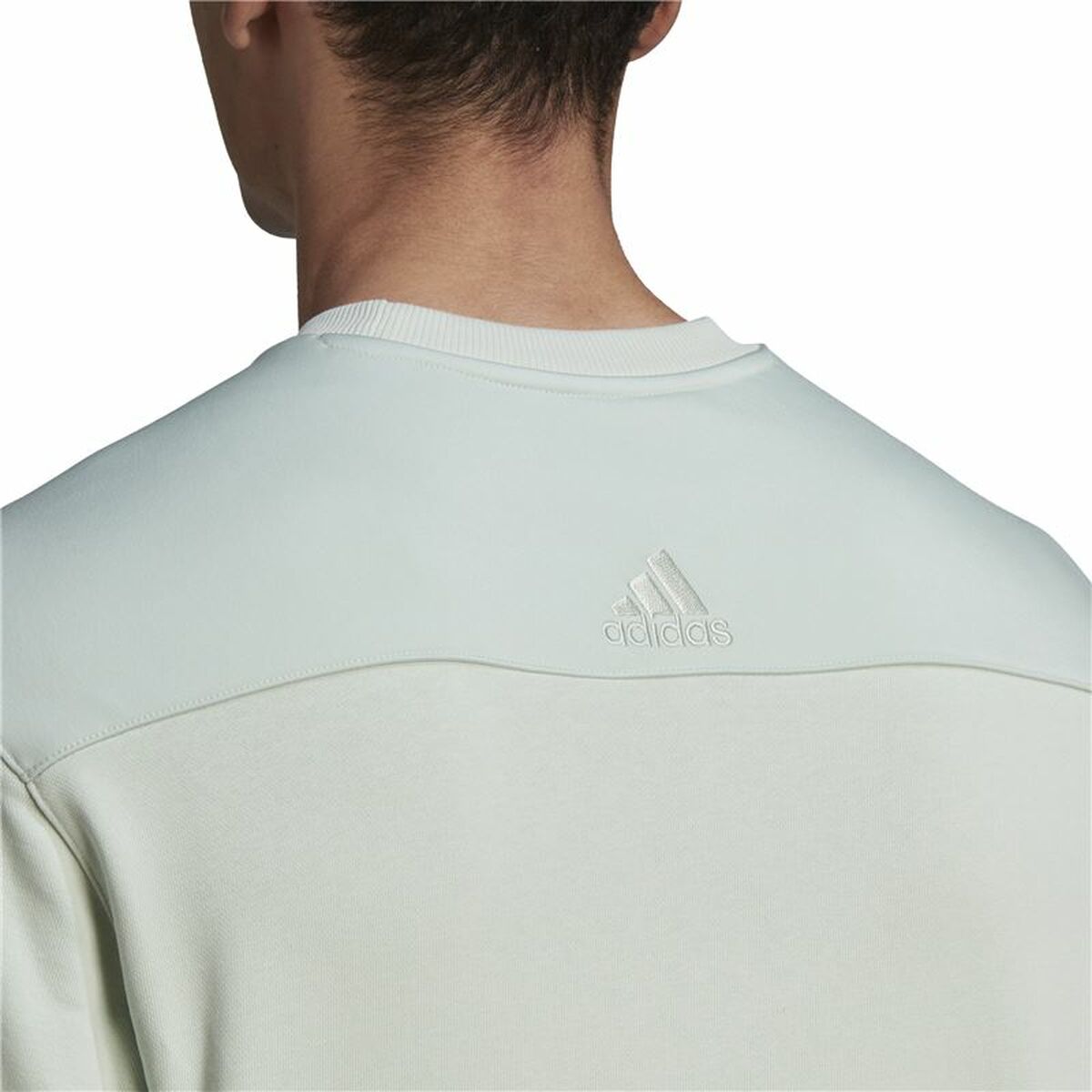 Tröja utan huva Unisex Adidas Essentials Brand Love Turkos - 6