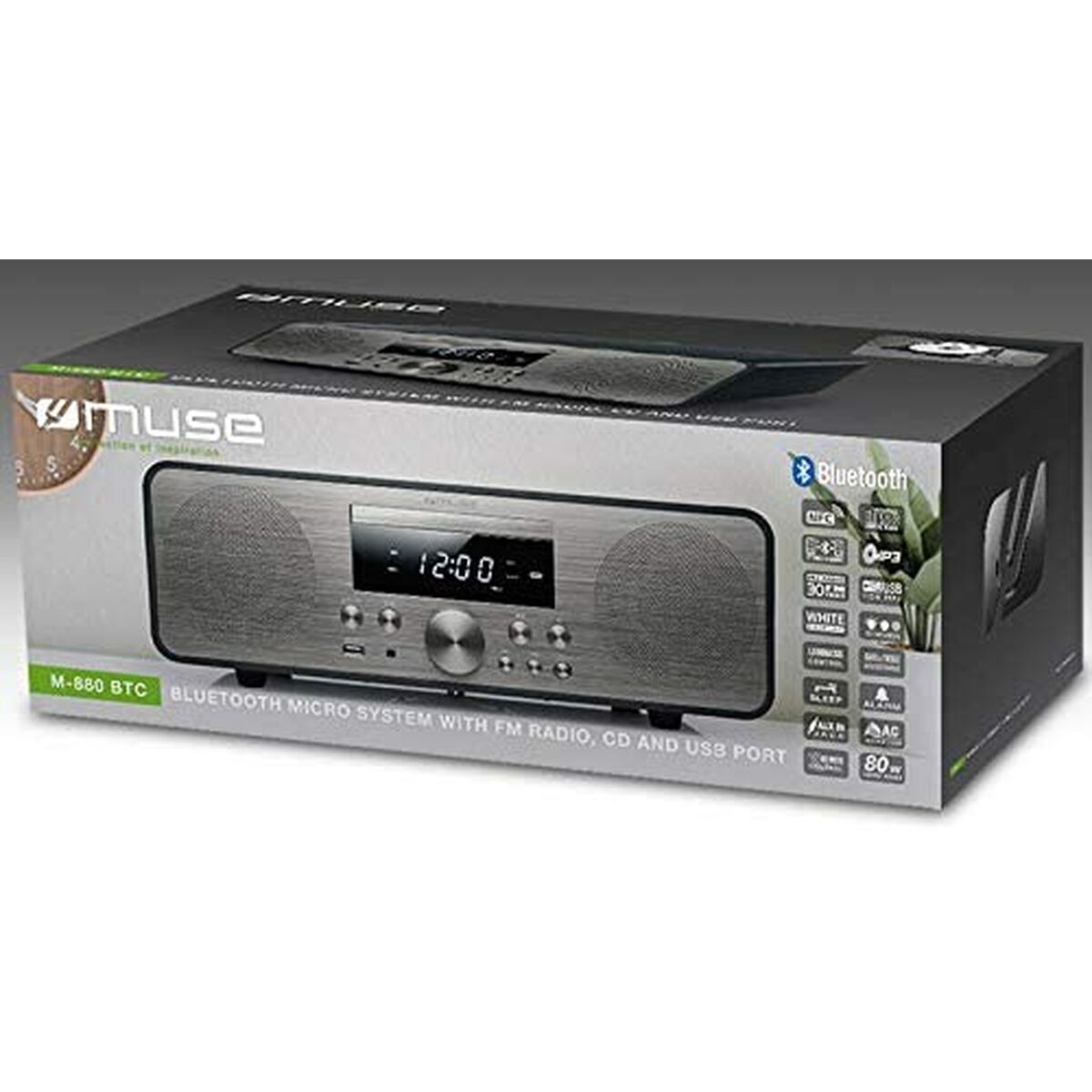 Mini Hifi Muse M880BTC     80W 80W - 2