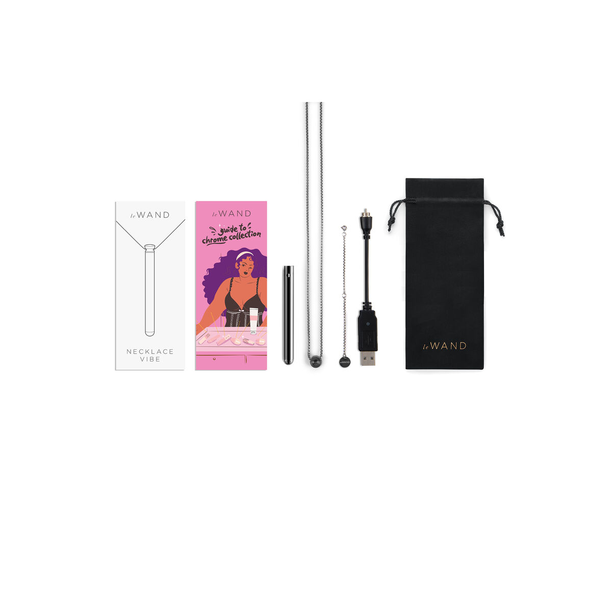 Patronvibrator Le Wand Necklace Hängen Svart - 7