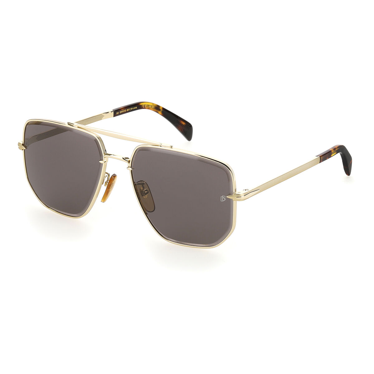 Herrsolglasögon David Beckham Gyllene ø 60 mm