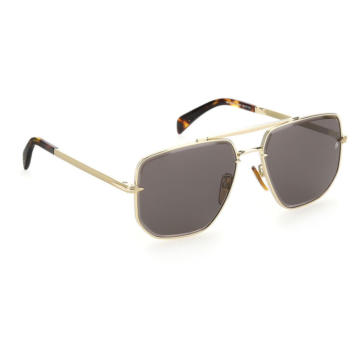 Herrsolglasögon David Beckham Gyllene ø 60 mm - 3