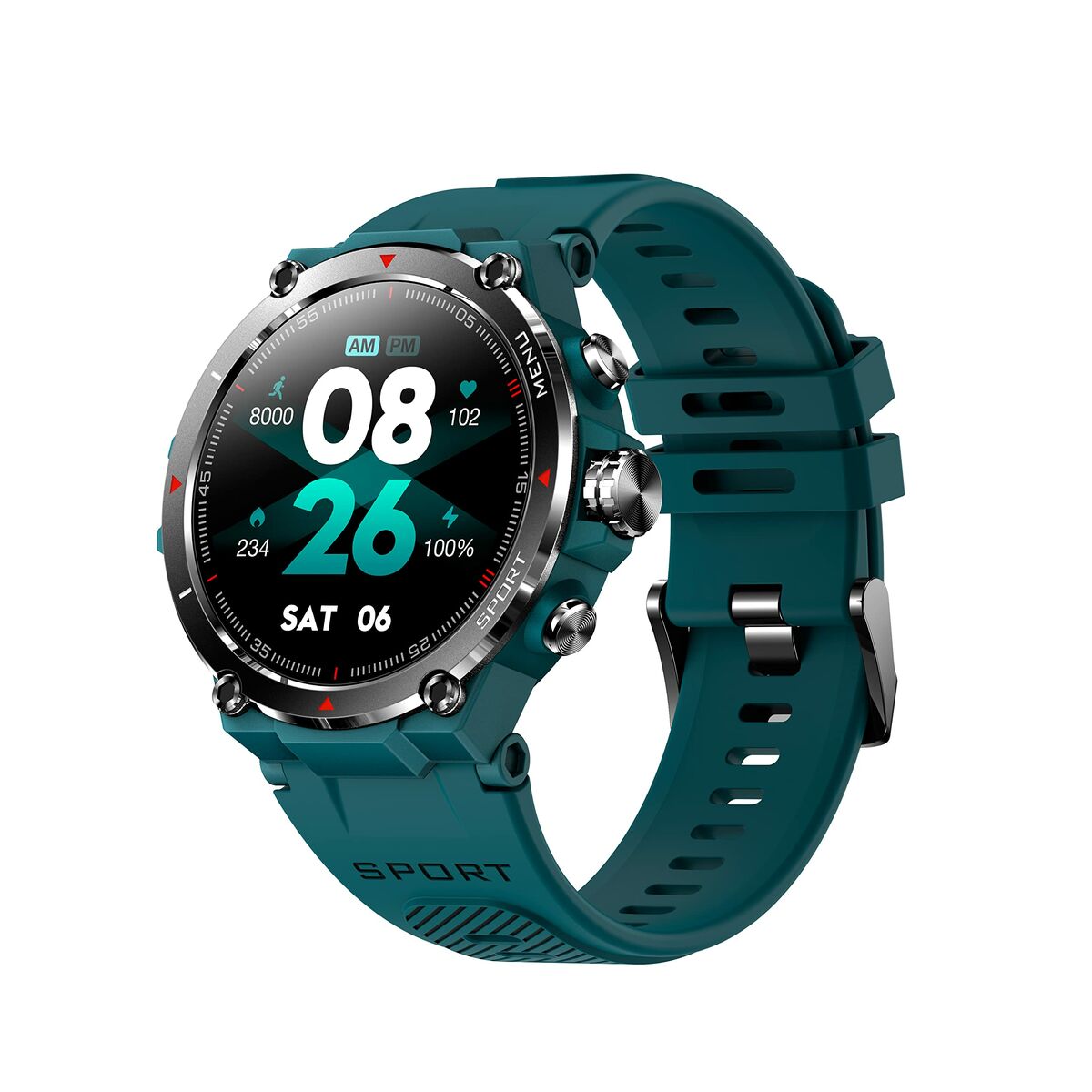 Smartklocka DCU STRAVA Turkos 1,3" - 3