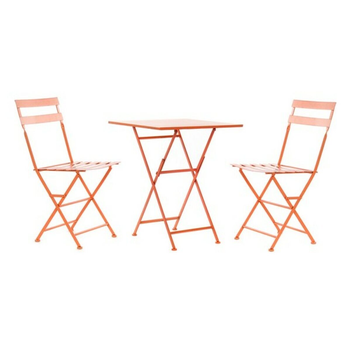 Bordsgrupp med 2 stolar DKD Home Decor MB-177412 Korall 60 x 60 x 75 cm (3 pcs) - 8
