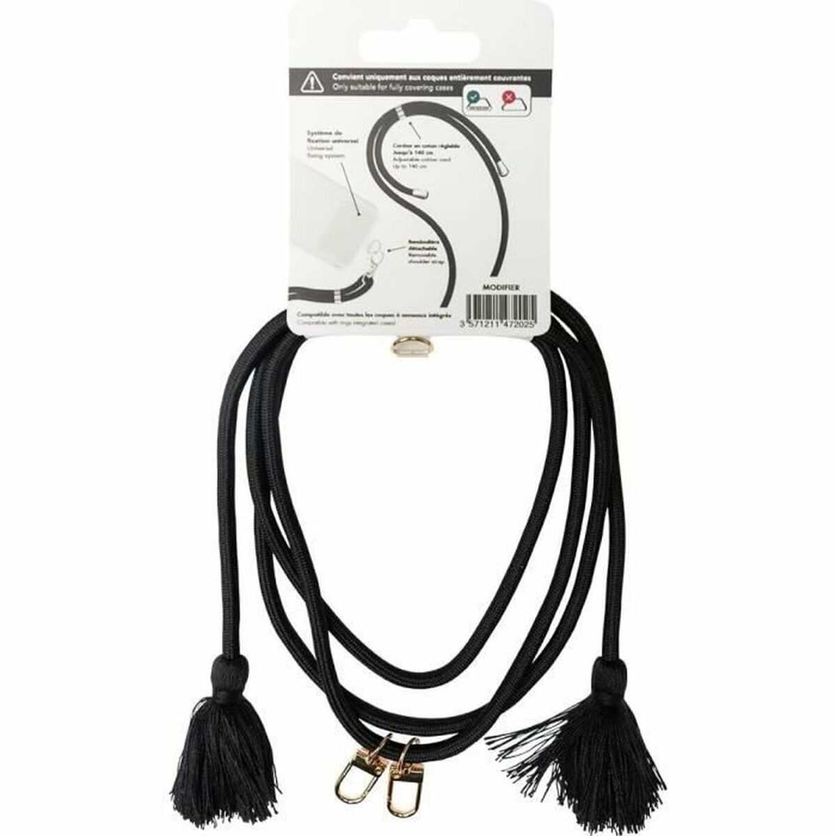 Snodd till mobiltelefon BigBen Connected Svart - 2