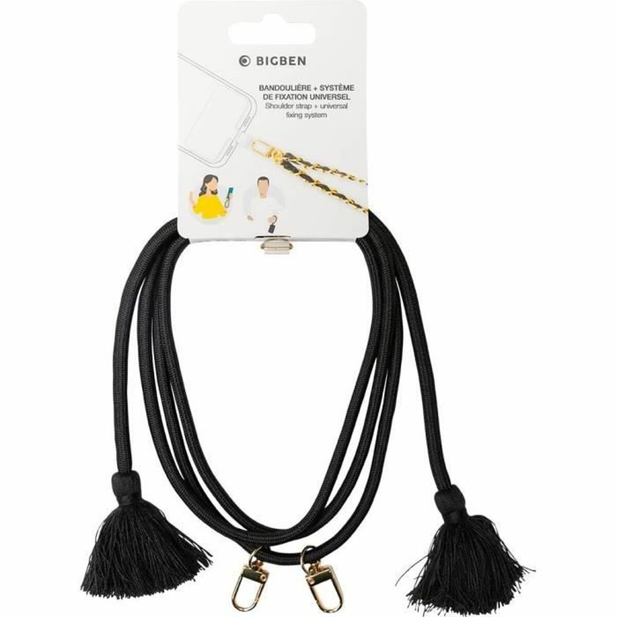 Snodd till mobiltelefon BigBen Connected Svart