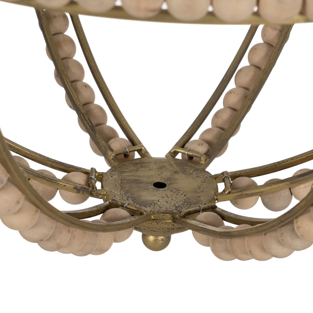 Taklampa Naturell Metall tölgyfa 220-240 V 54 x 54 x 54 cm - 5
