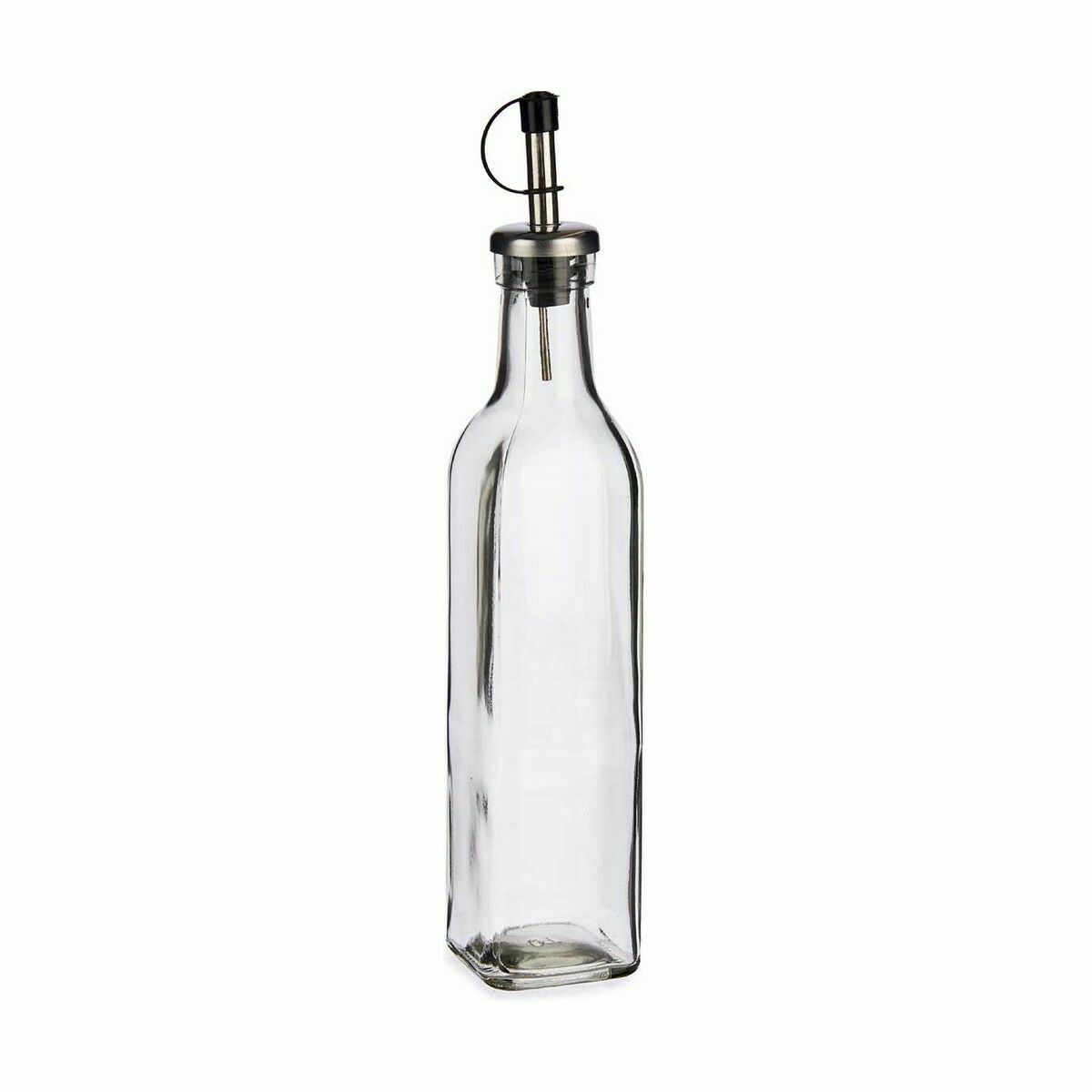 Set med olja och vinäger Vivalto Transparent Metall Glas Silikon Rostfritt stål Plast 300 ml 10,5 x 26 x 5,5 cm (24 antal) - 3